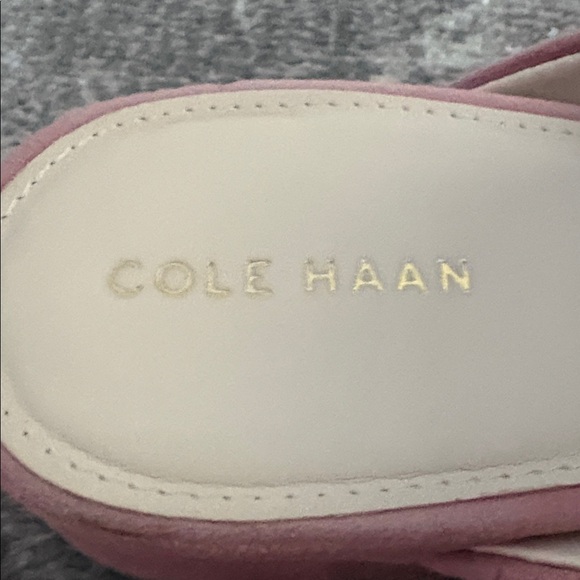 Cole Haan Women's Dusty Rose Suede Mules - Picture 2 of 5